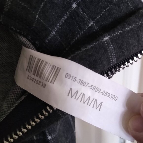 Revamped Plaid Mini Skirt Size Medium with front zipper - Picture 4 of 4